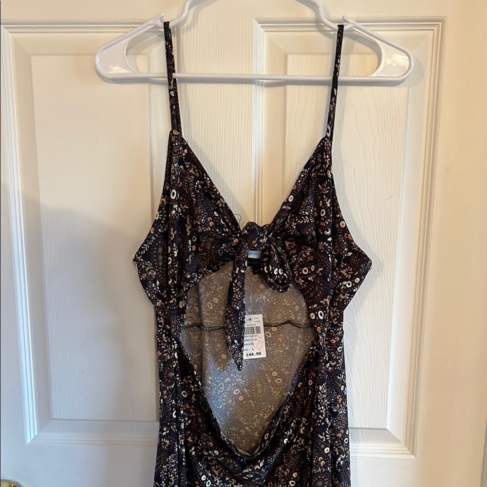 NWT Eclipse Floral Cutout Dress with Spaghetti Straps - Picture 2 of 5